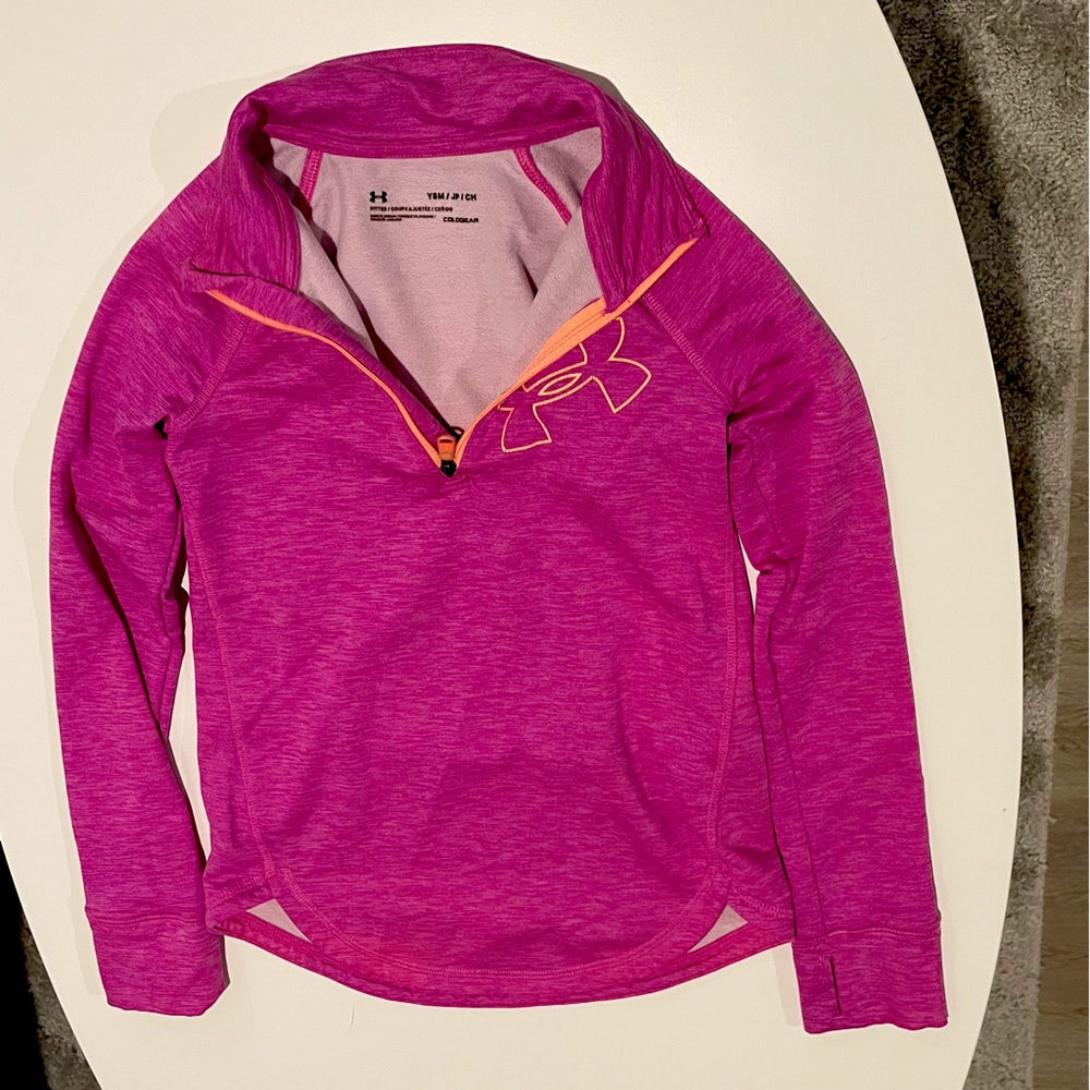 Girls Youth Under Armour quarter zip. Great condition size Youth Small